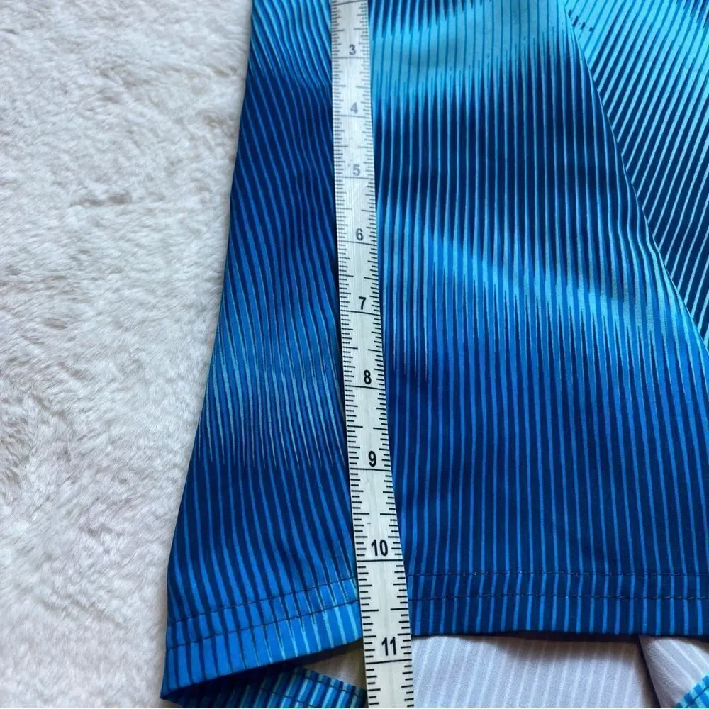 Nike Blue Tone Striped Board Shorts Size 36